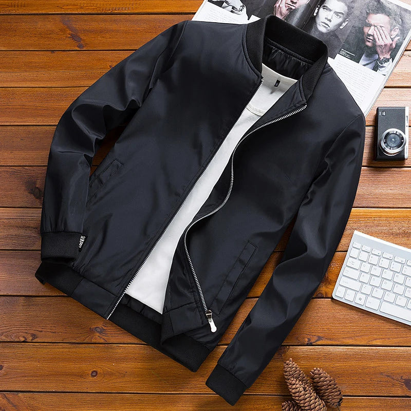 Chaquetas bomber DIMUSI para hombre, abrigos de aviador ajustados, moda urbana