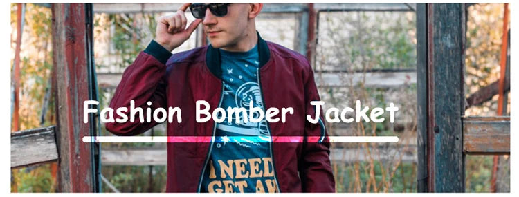 Chaquetas bomber DIMUSI para hombre, abrigos de aviador ajustados, moda urbana