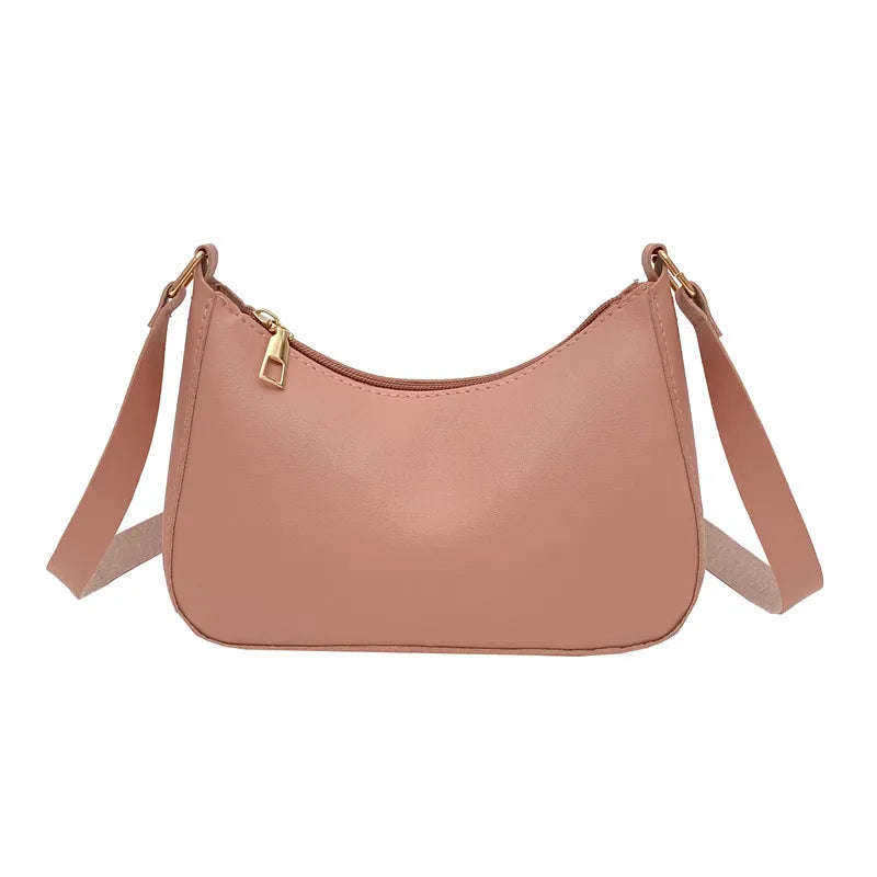 Bolso retro con lazo para mujer, bolso baguette de piel sintética, bolso de hombro estilo occidental, bolso de hombro con protección contra la humedad en las axilas.