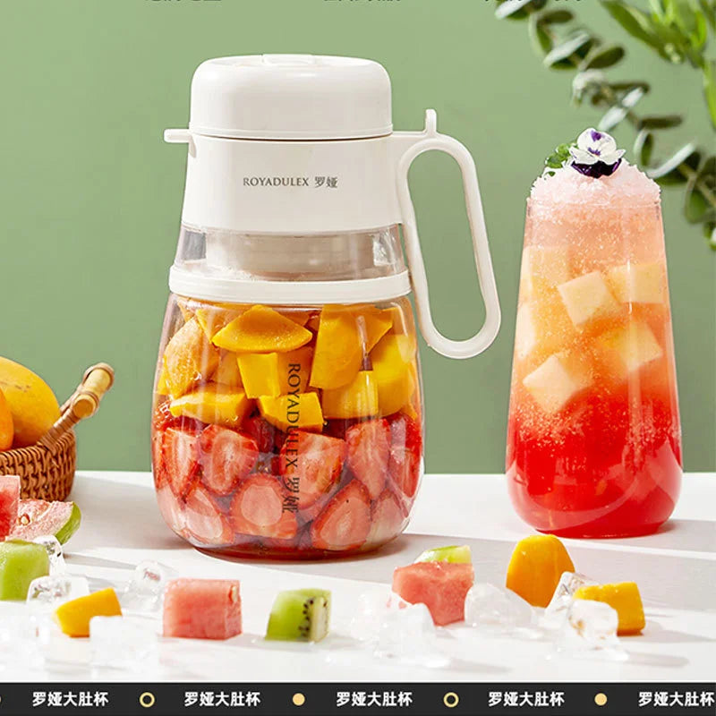 Exprimidor eléctrico portátil multifunción para el hogar Royalty Line Roya Juice Bucket con cuchilla de 12 hojas