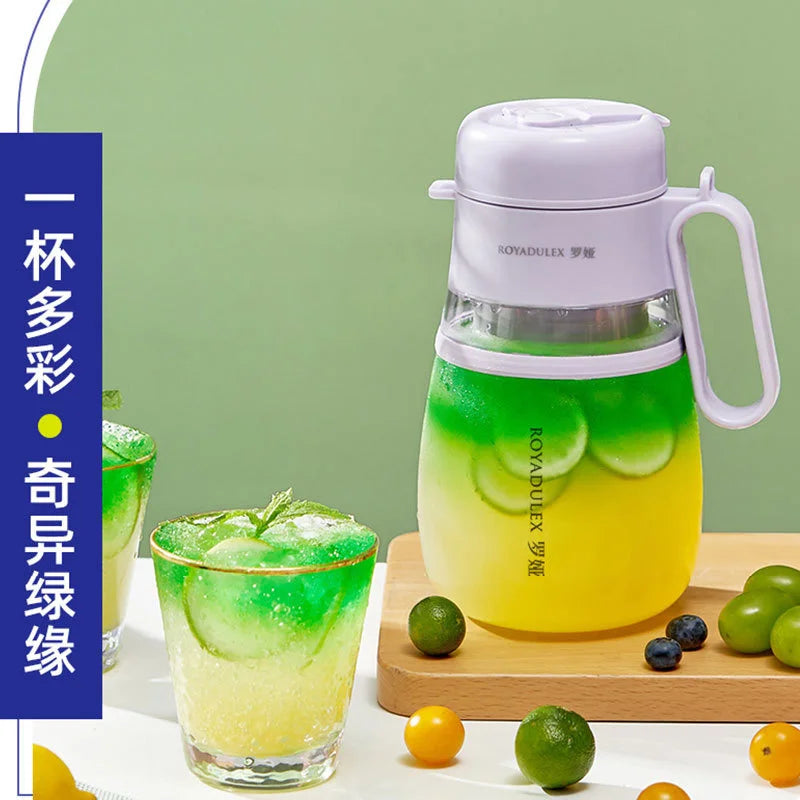 Exprimidor eléctrico portátil multifunción para el hogar Royalty Line Roya Juice Bucket con cuchilla de 12 hojas