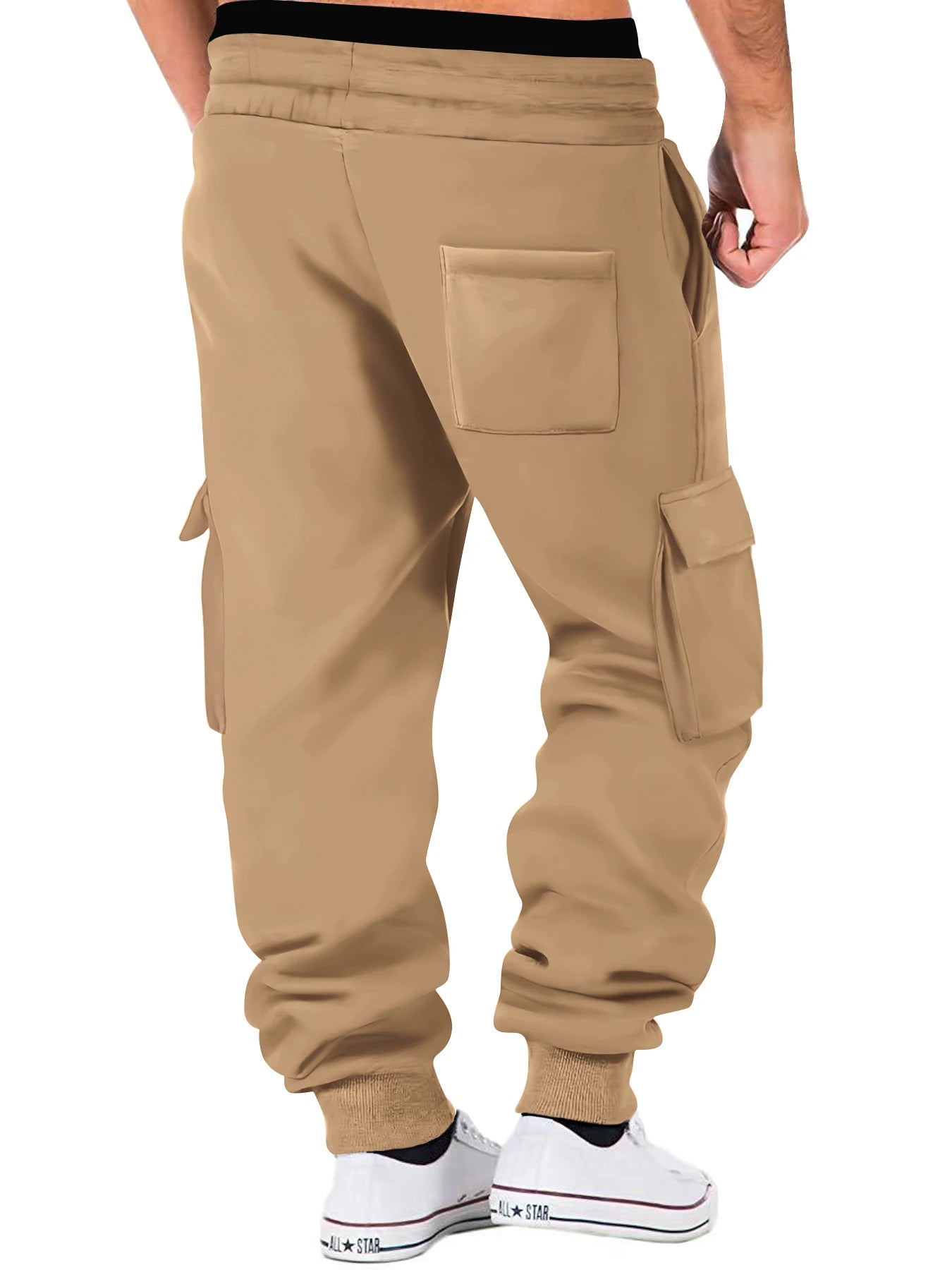 Pantalones cargo para hombre, para correr, entrenar, cómodos, transpirables, para exteriores, informales, , con múltiples bolsillos.