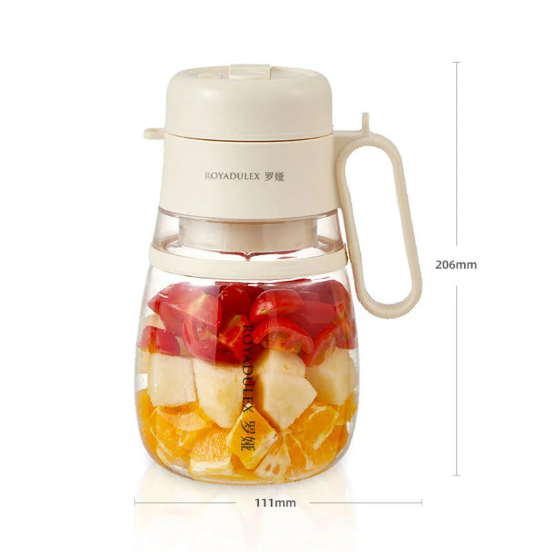 Exprimidor eléctrico portátil multifunción para el hogar Royalty Line Roya Juice Bucket con cuchilla de 12 hojas