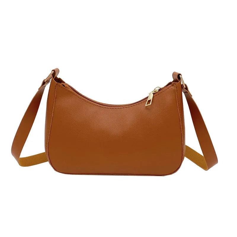 Bolso retro con lazo para mujer, bolso baguette de piel sintética, bolso de hombro estilo occidental, bolso de hombro con protección contra la humedad en las axilas.