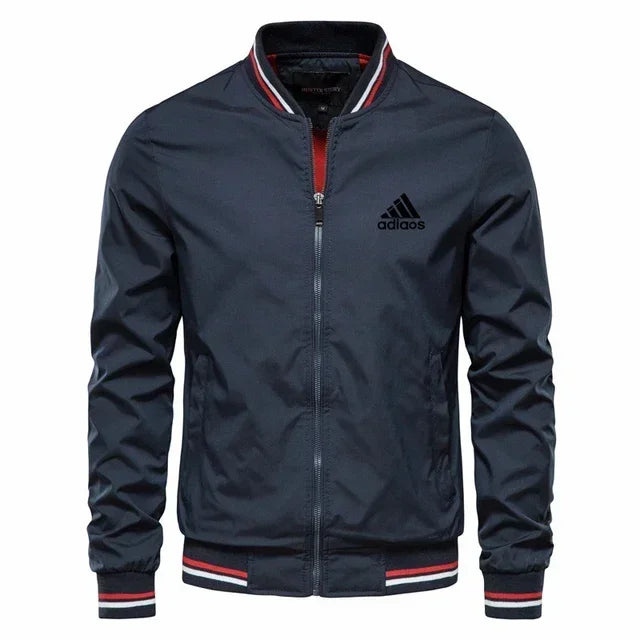 Chaqueta de cuello alto para hombre, nueva tendencia de primavera y otoño de 2025, para deportes al aire libre, con cremallera, ropa de golf y béisbol, abrigo de moda