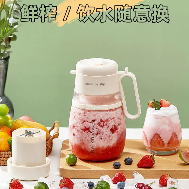 Exprimidor eléctrico portátil multifunción para el hogar Royalty Line Roya Juice Bucket con cuchilla de 12 hojas