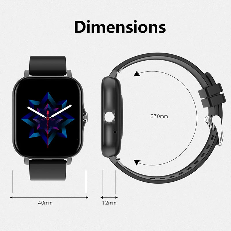 Reloj inteligente deportivo con control de la salud, resistente al agua, Bluetooth, llamadas, para hombres y mujeres, iOS, Xiaomi y Huawei 2025