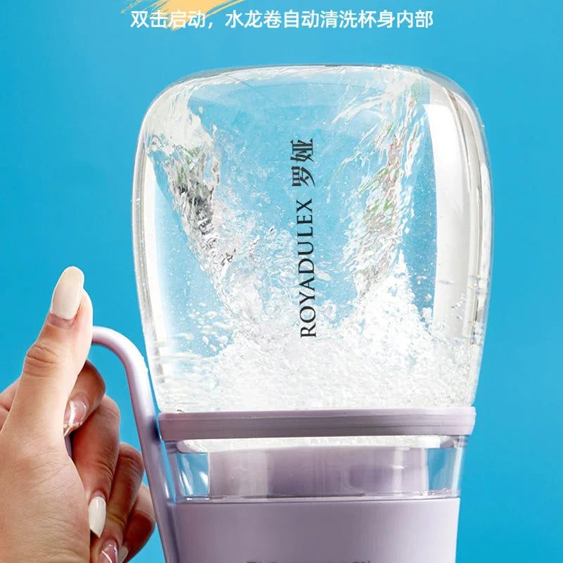 Exprimidor eléctrico portátil multifunción para el hogar Royalty Line Roya Juice Bucket con cuchilla de 12 hojas